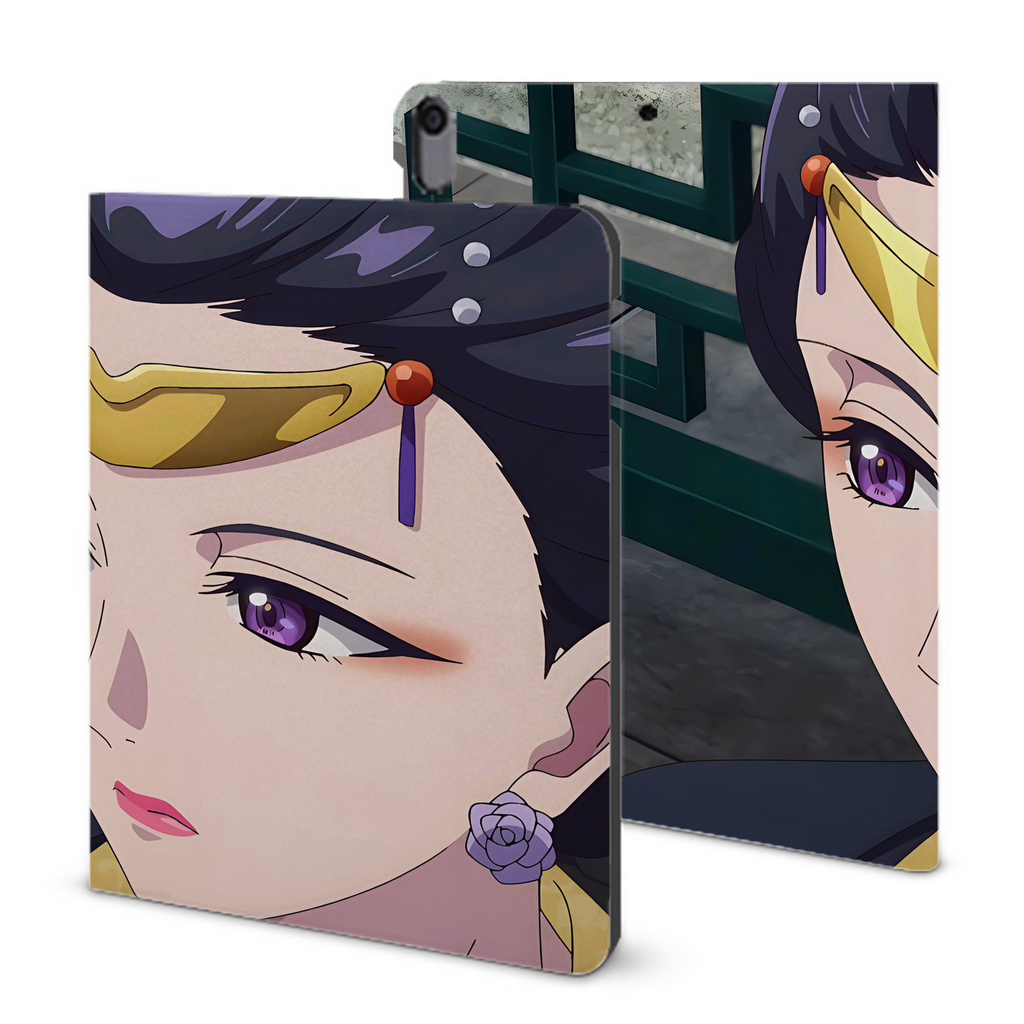 （画像用） 薬屋のひとりごと The Apothecary Diaries IPad ケース ブック型 PUレザー TPU 耐衝撃 軽量 薄型 ペン収納なし 全面保護 IPad 各モデル対応